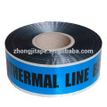 Factory supply underground detectable geothermal line warning tape